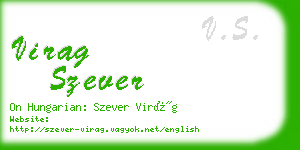 virag szever business card